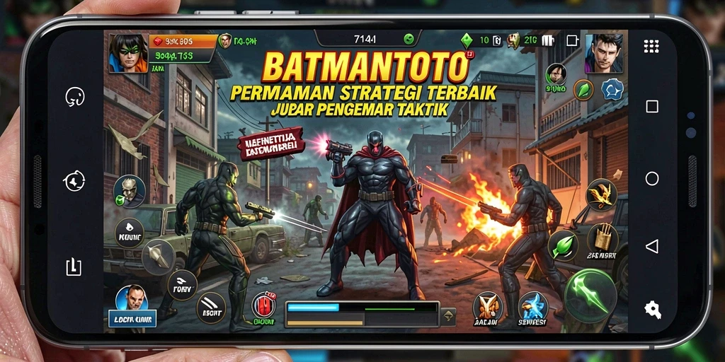 Tangkapan layar gameplay BATMANTOTO menunjukkan pertempuran strategis yang intens.