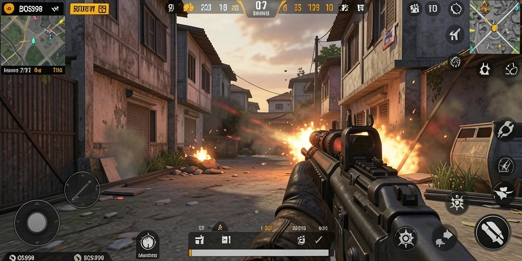 Tampilan gameplay intens di BOS898 dengan aksi seru dan grafis menawan.