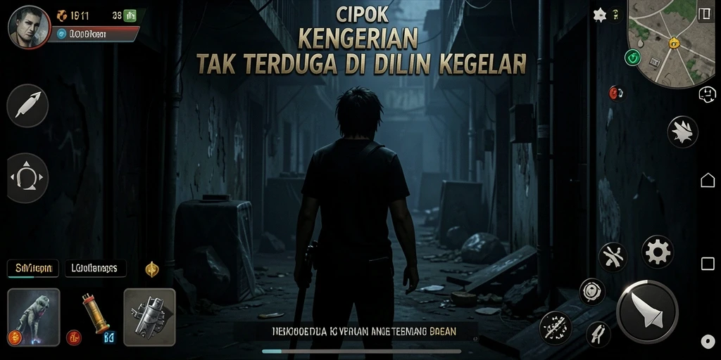 Tangkapan layar gameplay <strong>CIPOK</strong> menampilkan suasana horor yang mencekam dan menegangkan.