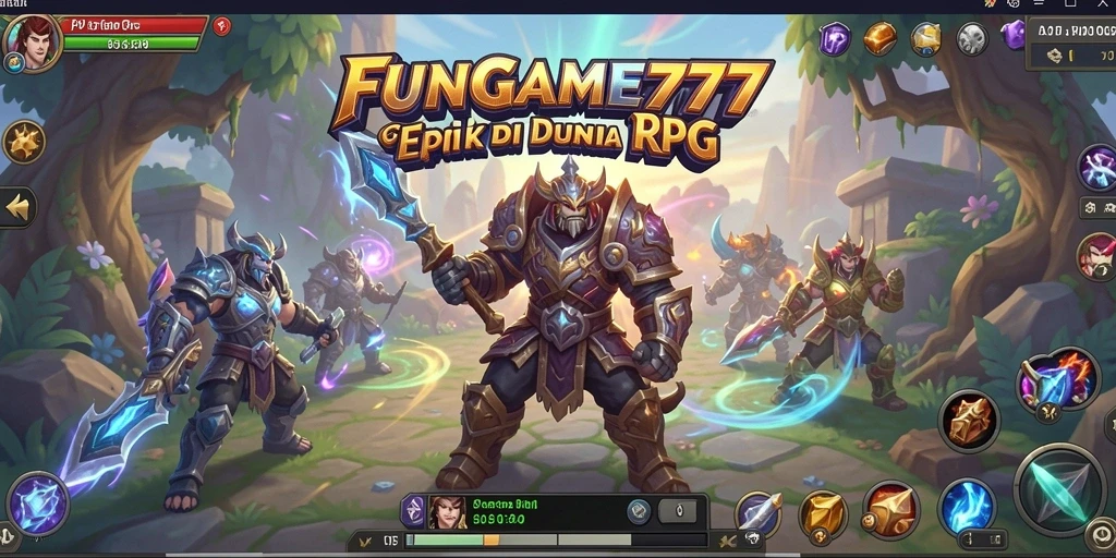 Tampilan gameplay RPG seru di FUNGAME777 dengan aksi penuh strategi.
