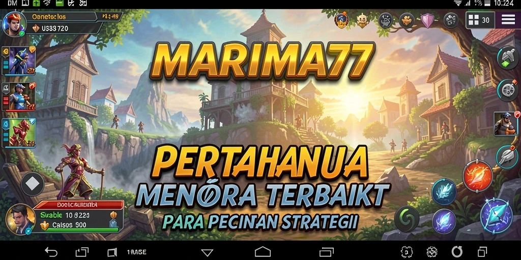 Tampilan gameplay menara pertahanan yang memukau dan strategis.