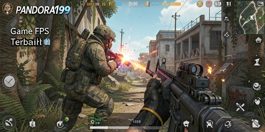 Tampilan gameplay intens di PANDORA99 yang menegangkan.