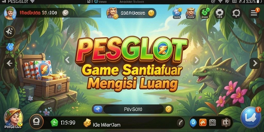 Screenshot PESGSLOT menampilkan gameplay yang seru dan penuh warna.