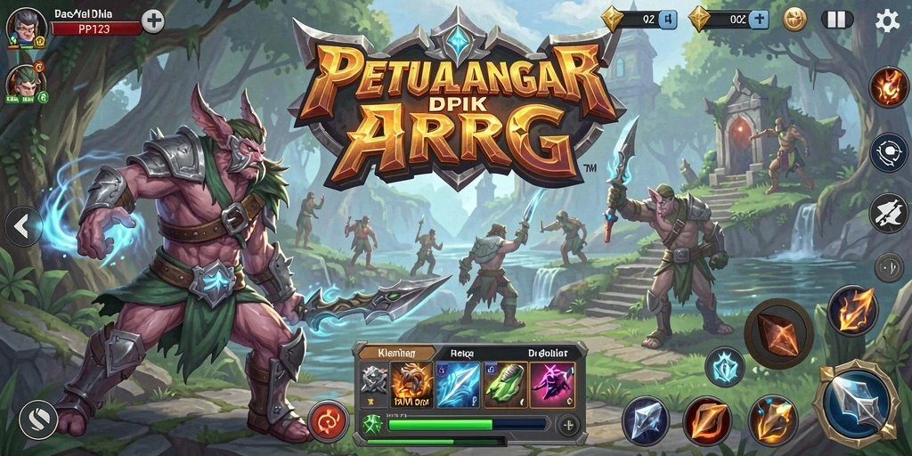 Skrinsut gameplay PP123 menampilkan aksi seru dalam pertempuran ARPG.