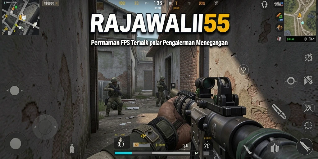 Tampilan gameplay RAJAWALI55 yang menegangkan dan realistik.