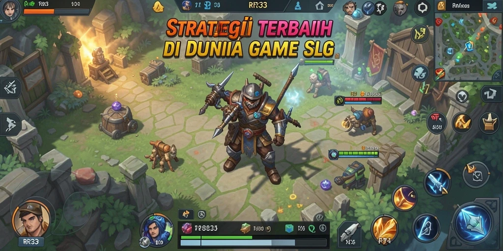 Tampilan gameplay menarik dalam dunia strategi SLG.