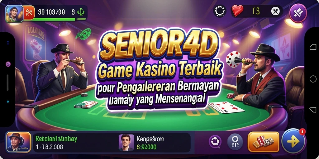 Screenshot gameplay menarik dari aplikasi SENIOR4D yang menunjukkan suasana Kasino.