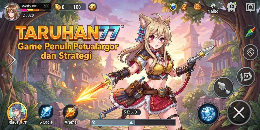 Tampilan menarik dari gameplay TARUHAN77 yang penuh warna.