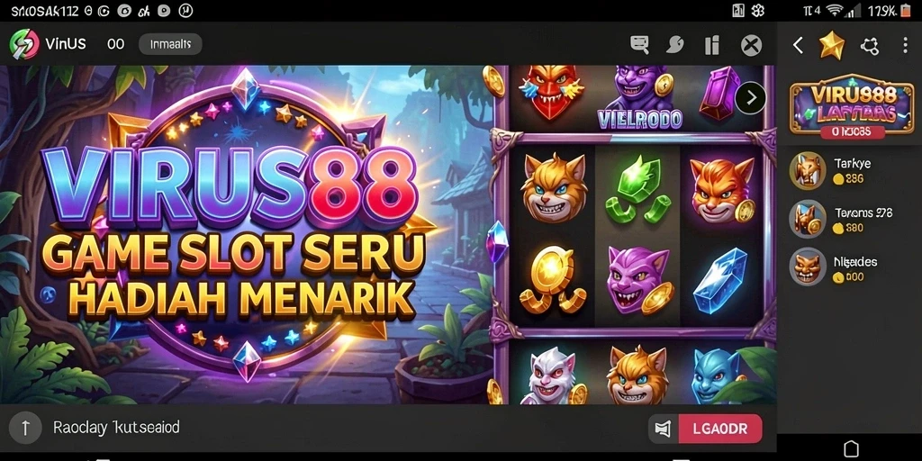Tampilan menarik dari gameplay Slot VIRUS88 dalam aksi.