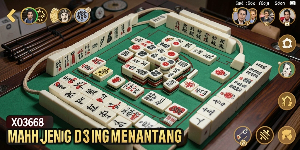 Screenshot gameplay XO368 menampilkan pengalaman bermain Mahjong yang mendebarkan.