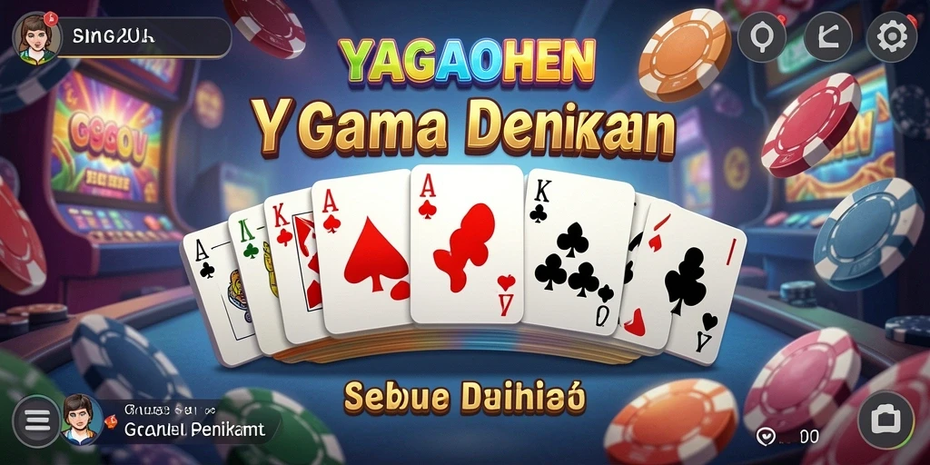 Tangkapan layar utama YAGAOHEN menunjukkan aksi seru di permainan Domino.