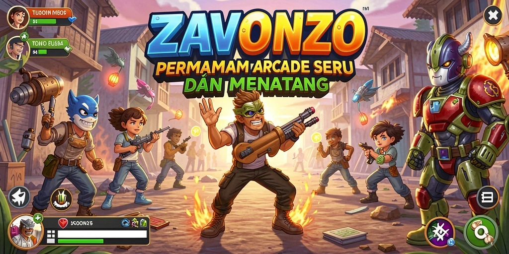Tampilan gameplay seru dan penuh aksi dari ZAVONZO.